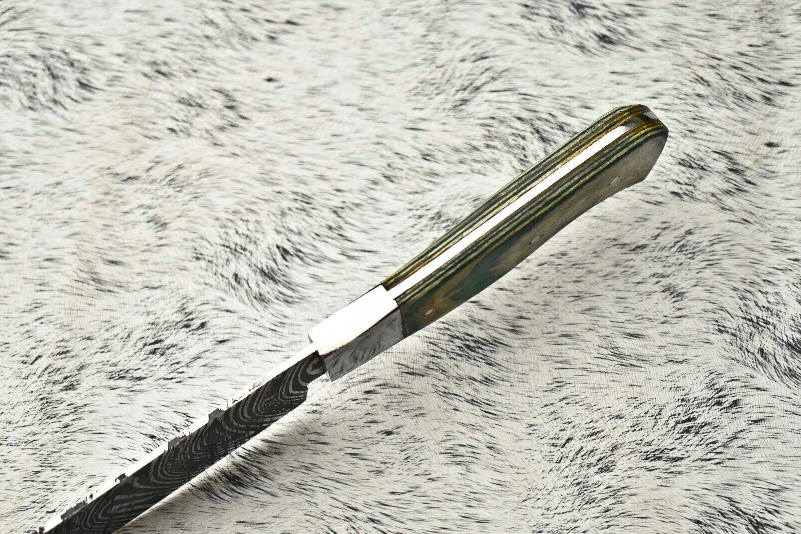 Handcrafted Damascus Steel Fillet Knife  Full Tang Kitchen Knife With Steel Bolster 4