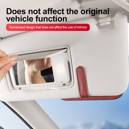 Universal Auto Sun Visor Glasses Box Clip Magnetic Car Sunglasses Holder Case Eyeglasses Storage Fa 3