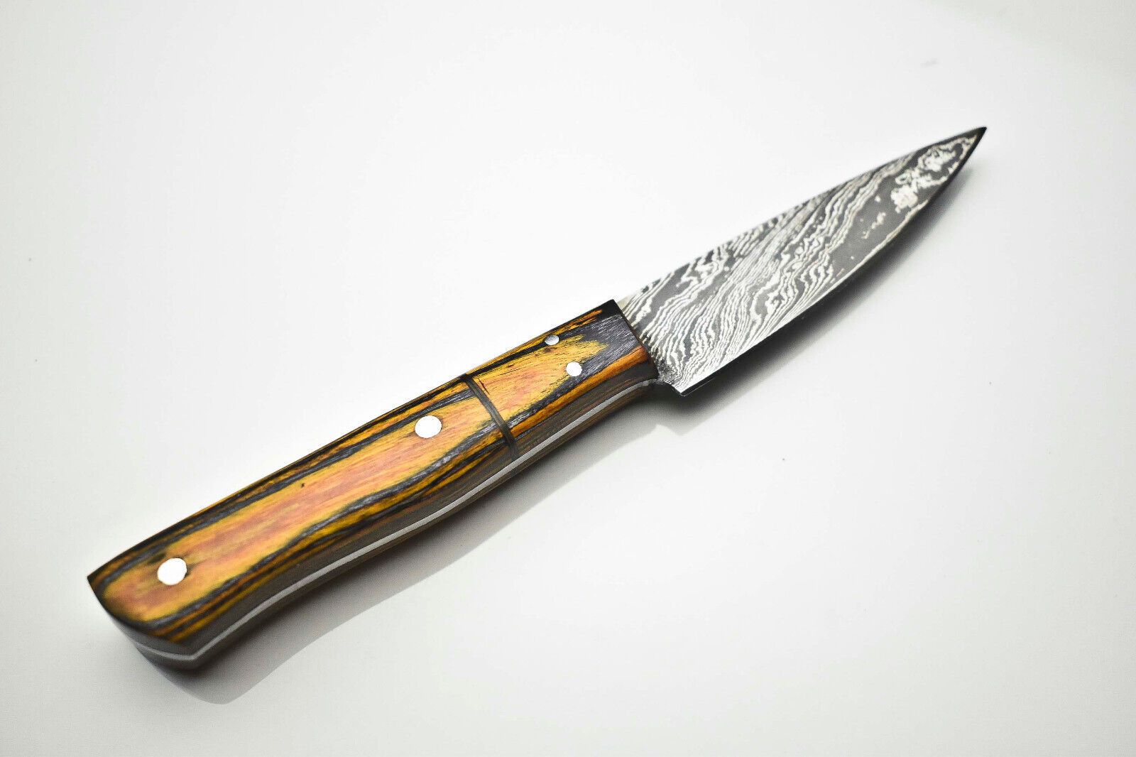 Luxury Damascus Steel Fillet Knife  Handmade 12Inch Chef Knife With Pakka Wood Grip 3