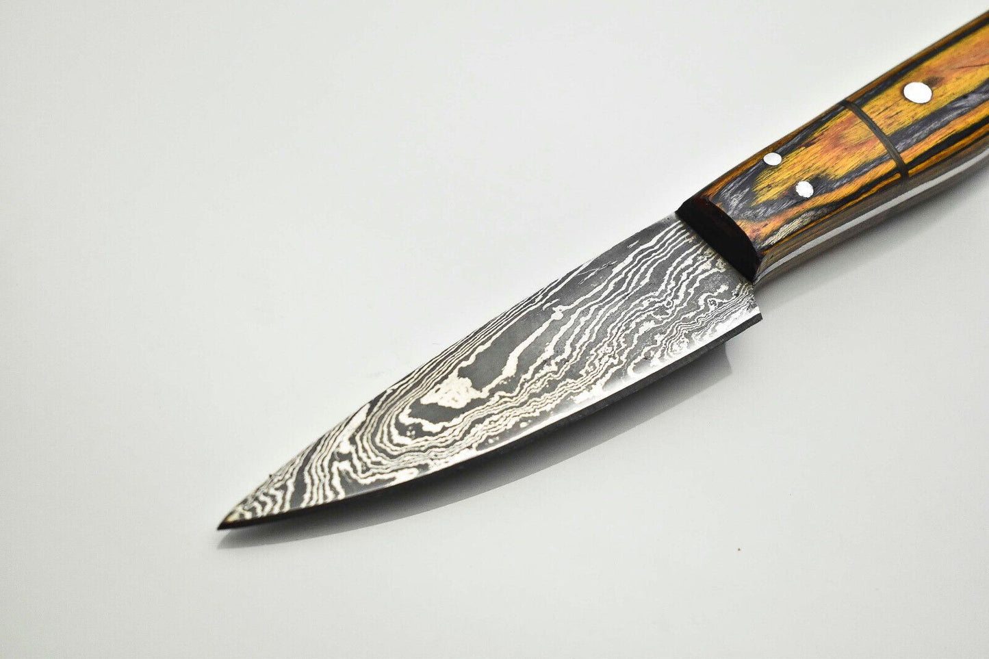 Luxury Damascus Steel Fillet Knife  Handmade 12Inch Chef Knife With Pakka Wood Grip 2