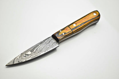 Luxury Damascus Steel Fillet Knife | Handmade 12-Inch Chef Knife with Pakka Wood Grip