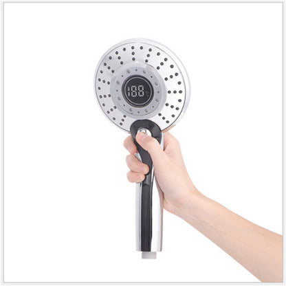 Temperature Control Shower, LED Shower Head Digital, 3 Spraying Mode, Water Saving Shower Filter, Bathroom Accessories