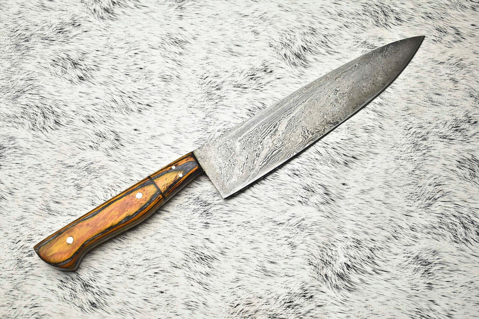 Premium Hand Forged Damascus Knife  Fillet  Chef Knife With Ergonomic Handle Design 1