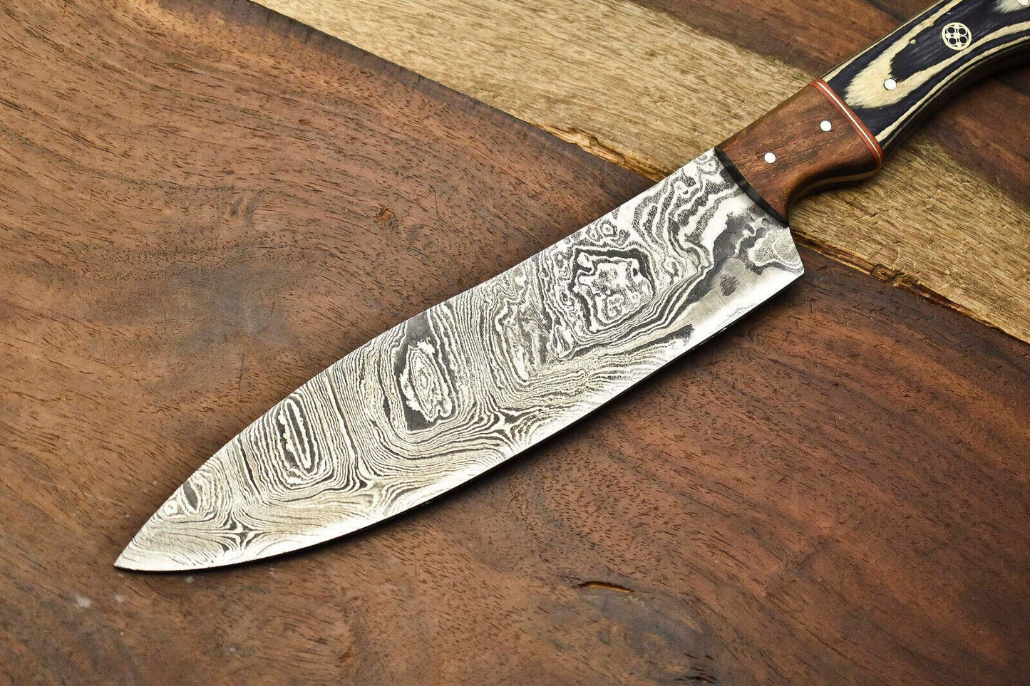 Hand Forged Damascus Knife  Fillet  Chef Knife With Ergonomic Handle Design 3