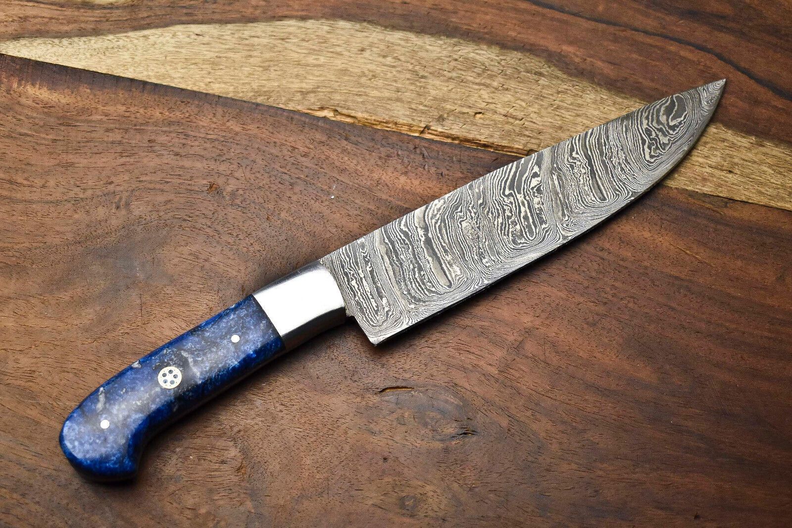 Traditional Handmade Damascus Steel Knife  Forged Fillet Blade For Culinary Precision 3
