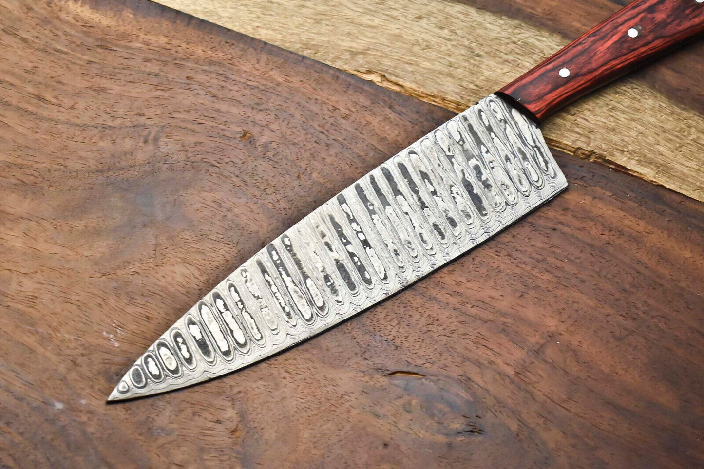 Hand Forged Damascus Steel Knife  12 Full Tang Fillet Knife For Kitchen  Outdoor Use 2