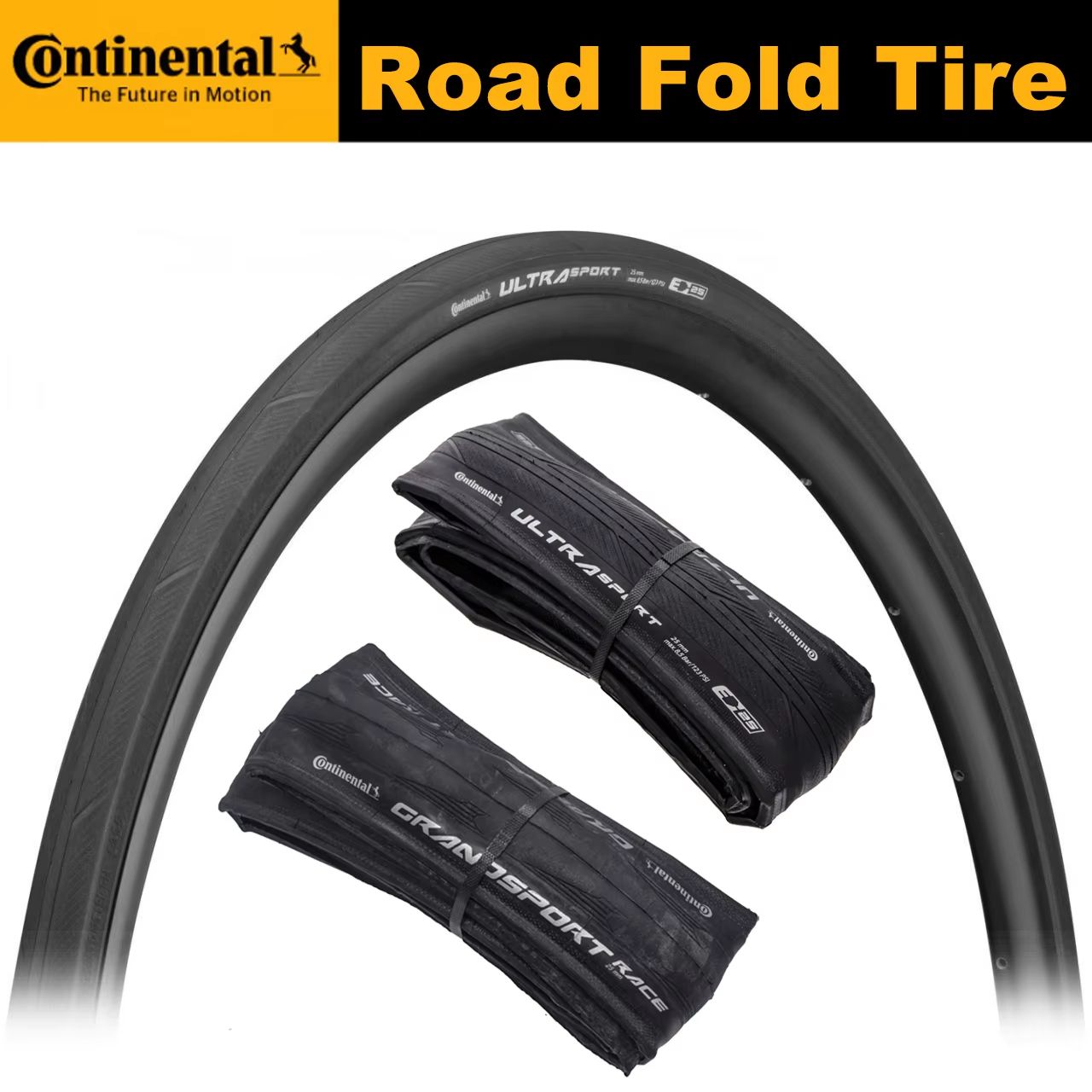 Continental Ultra Sport III 700C Road Bike Tire – High-Performance Foldable Racing Tyres