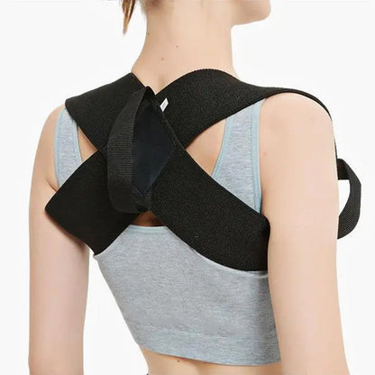 Clavicle Spine Support Brace, Adjustable Back Shoulder Posture Corrector Belt, Upper Back Neck Brace for Posture