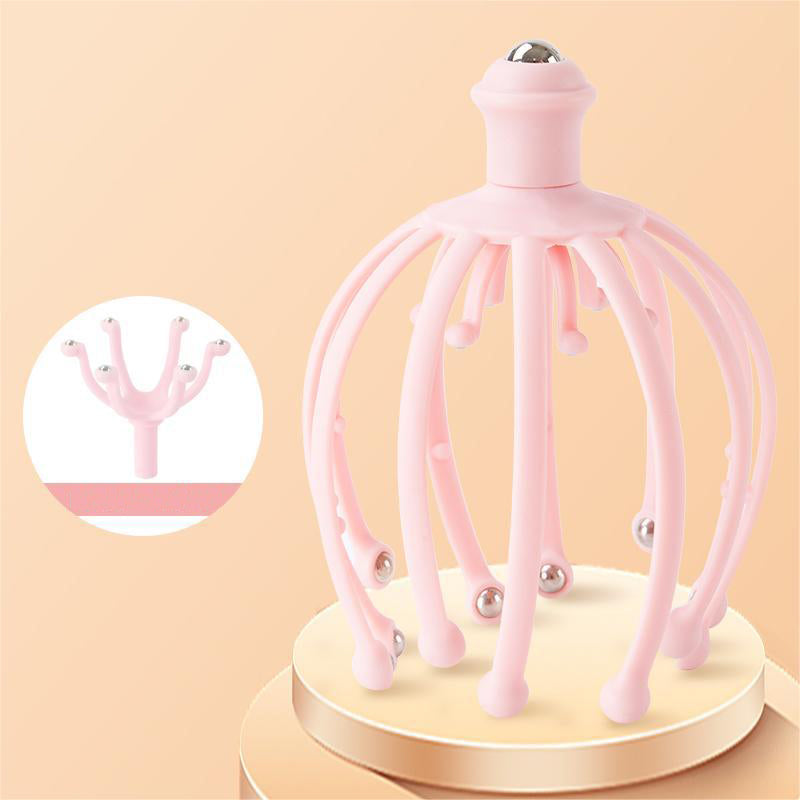 Head Massager for Deep Relaxation, 18 Finger Scalp Massager, Handheld Massage Tool, Stress Relief, Hair Stimulation