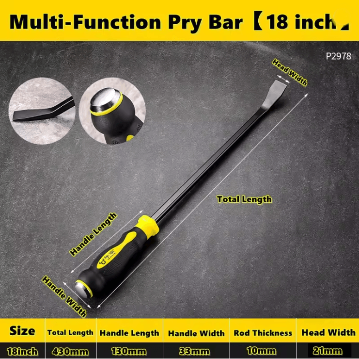 ProGrip Heavy Duty Pry Bar And Tire Lever Tool Set 3