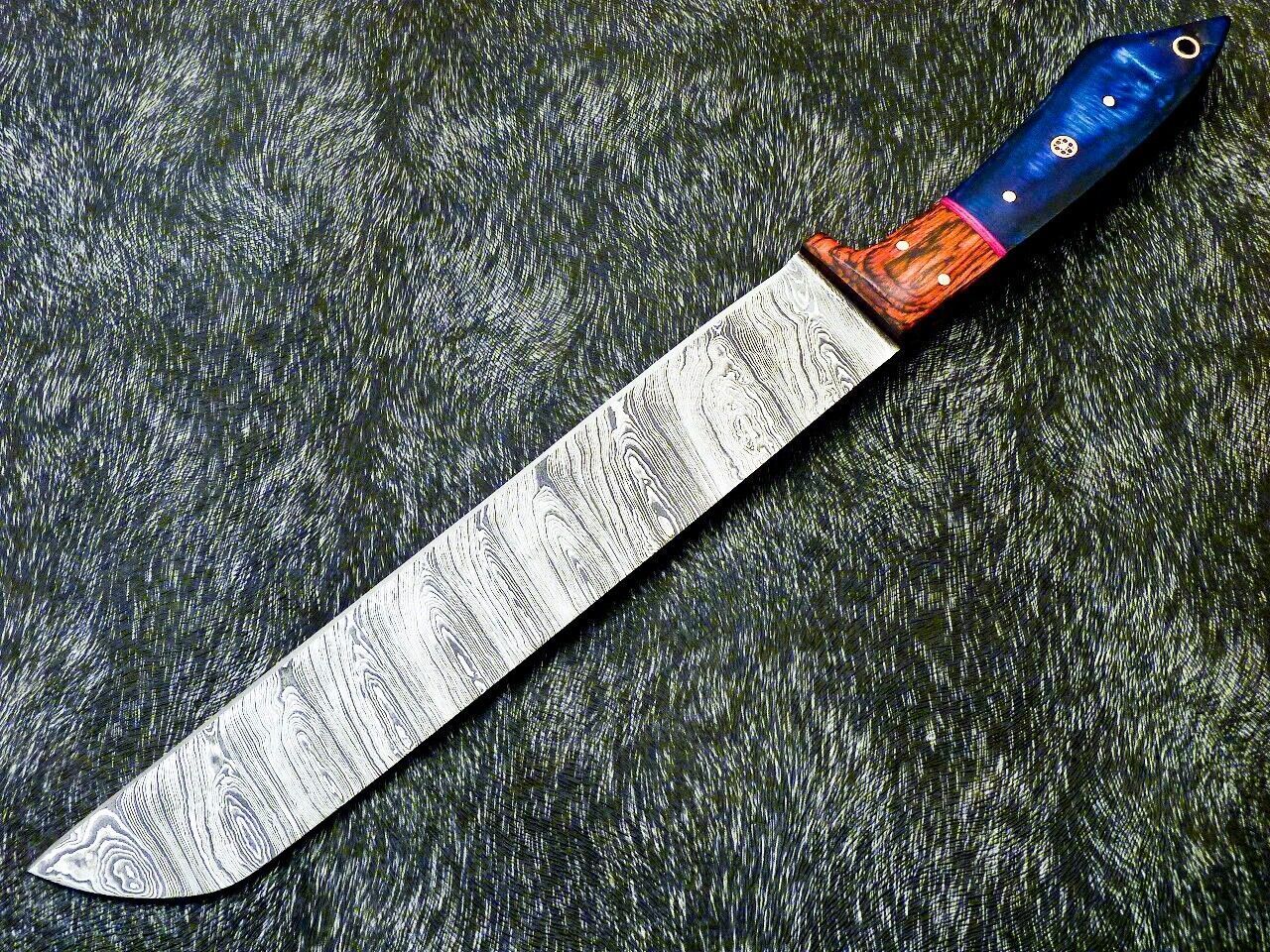 Luxury Custom Damascus Knife  Professional Fillet Knife With Pakka Wood Handle 2
