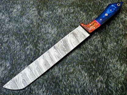 Luxury Custom Damascus Knife  Professional Fillet Knife With Pakka Wood Handle 2