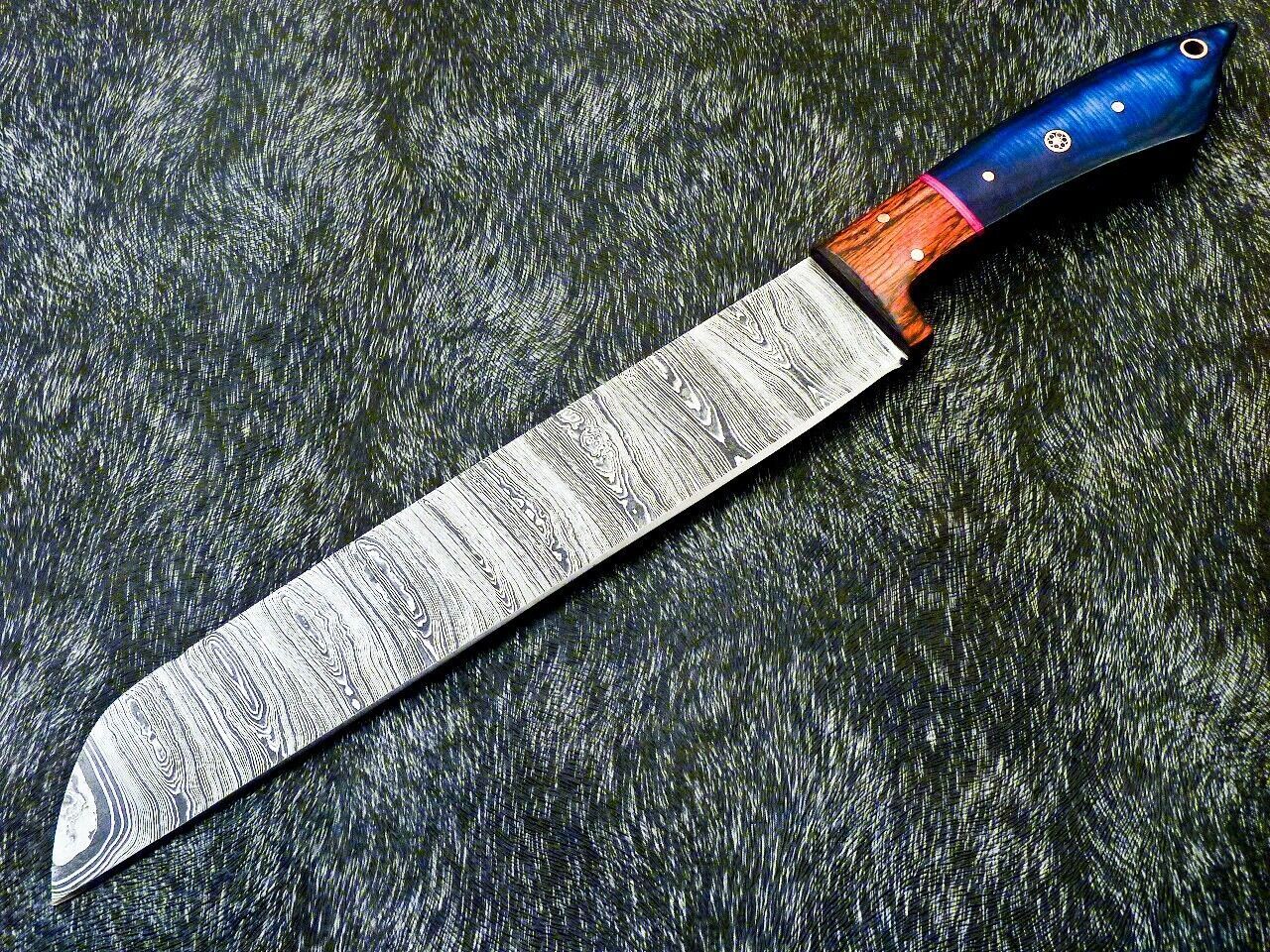 Luxury Custom Damascus Knife  Professional Fillet Knife With Pakka Wood Handle 3