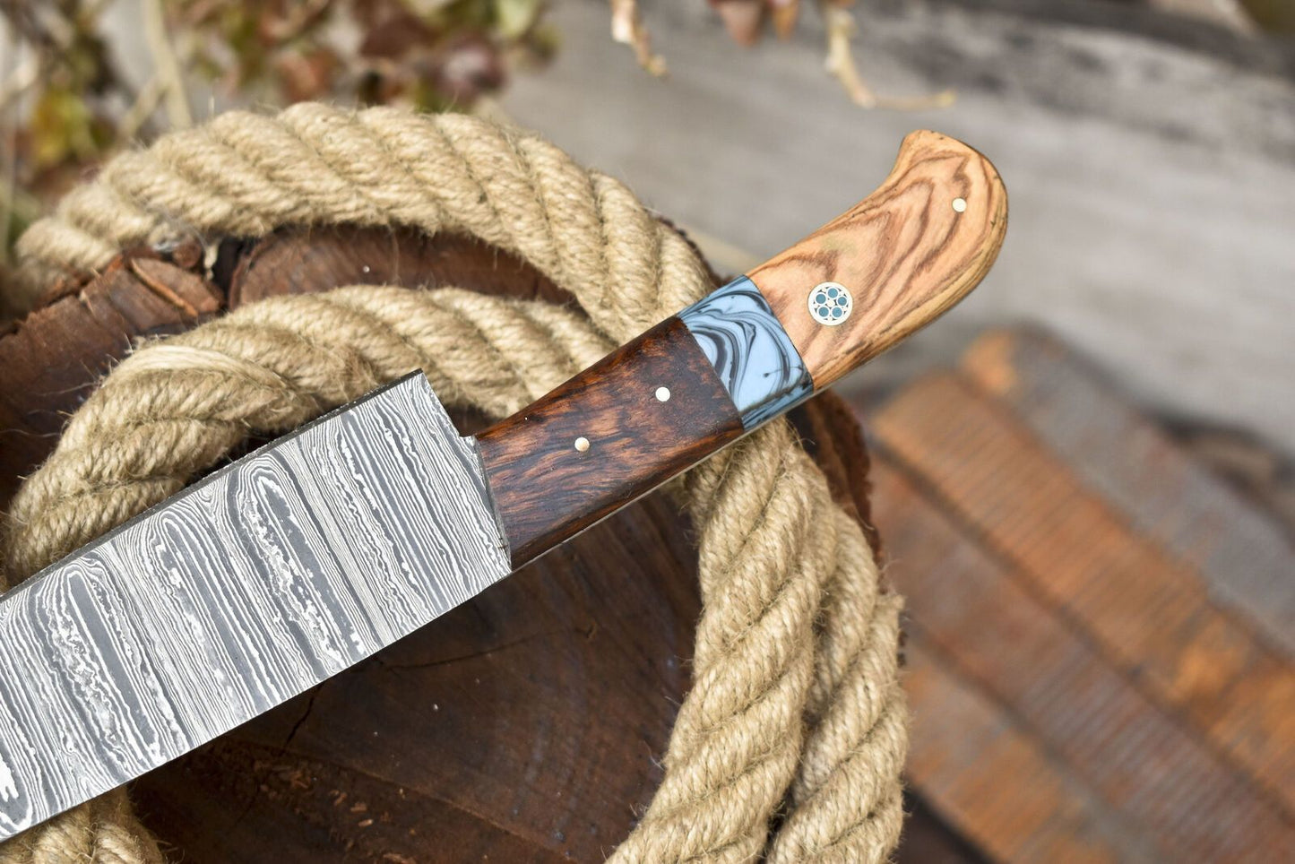 Razor Sharp Damascus Fillet Knife  Handmade Forged Chef Knife For Precision Cutting 1