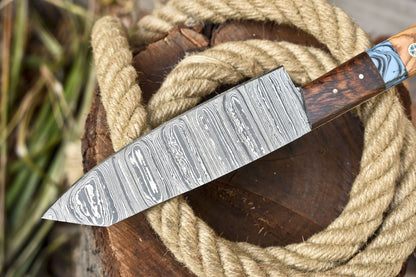 Razor Sharp Damascus Fillet Knife  Handmade Forged Chef Knife For Precision Cutting 2