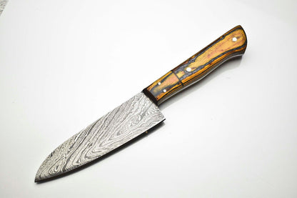 Elegant Handmade Damascus Steel Fillet Knife | Full Tang Kitchen Knife 12-Inch Overall