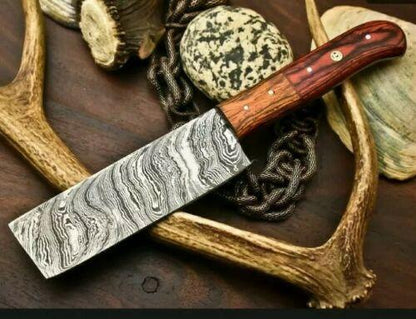 Professional Damascus Chef Knife | Handmade Fillet Knife with 4mm Thick Forged Blade
