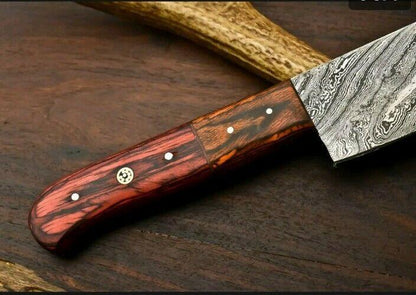 Professional Damascus Chef Knife  Handmade Fillet Knife With 4mm Thick Forged Blade 1
