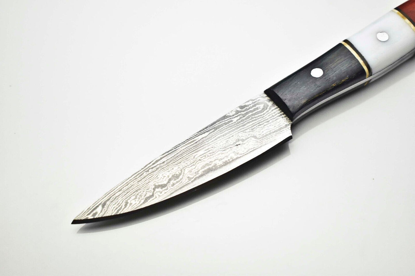 Handmade Damascus Steel Fillet Knife  Full Tang Kitchen Knife 12Inch Overall 2