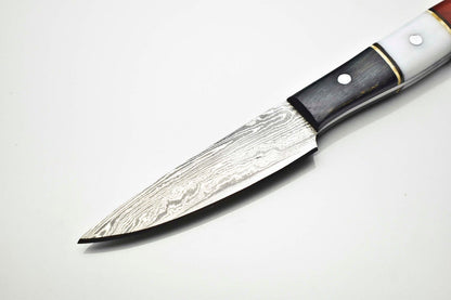 Handmade Damascus Steel Fillet Knife  Full Tang Kitchen Knife 12Inch Overall 2