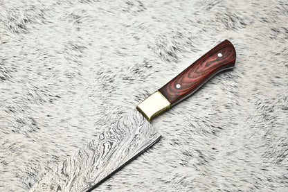 Authentic Damascus Fillet Knife  Custom Forged Chef Knife Perfect Gift For Him 1