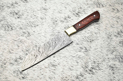 Authentic Damascus Fillet Knife | Custom Forged Chef Knife Perfect Gift for Him