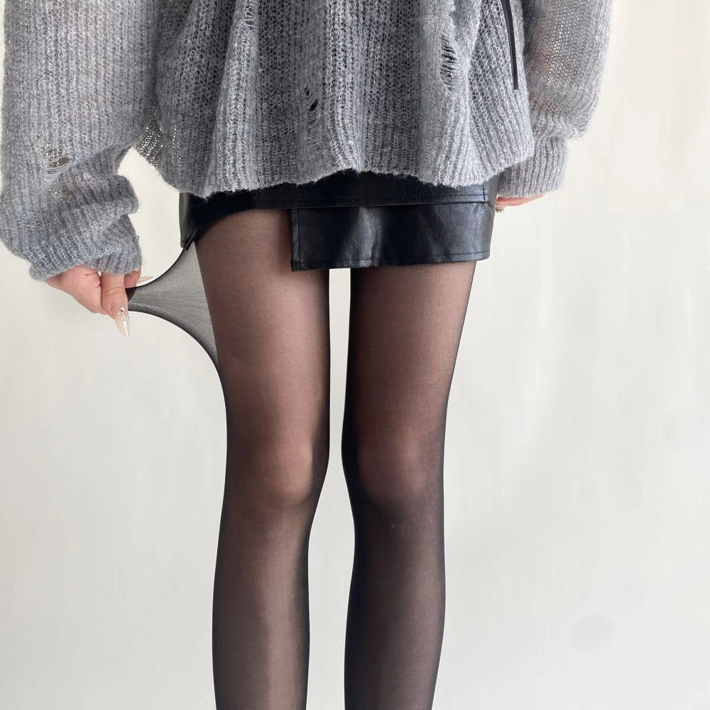 Velvet Touch Thigh High Stockings Ultra Thin Nylon Tights For Women Sexy Body Hosiery Pantyhoses 1