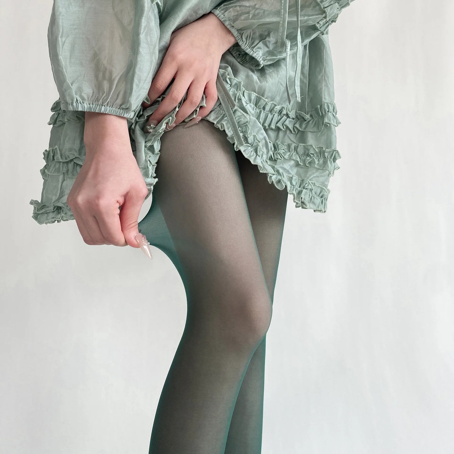 Velvet Touch Thigh High Stockings Ultra Thin Nylon Tights For Women Sexy Body Hosiery Pantyhoses 9