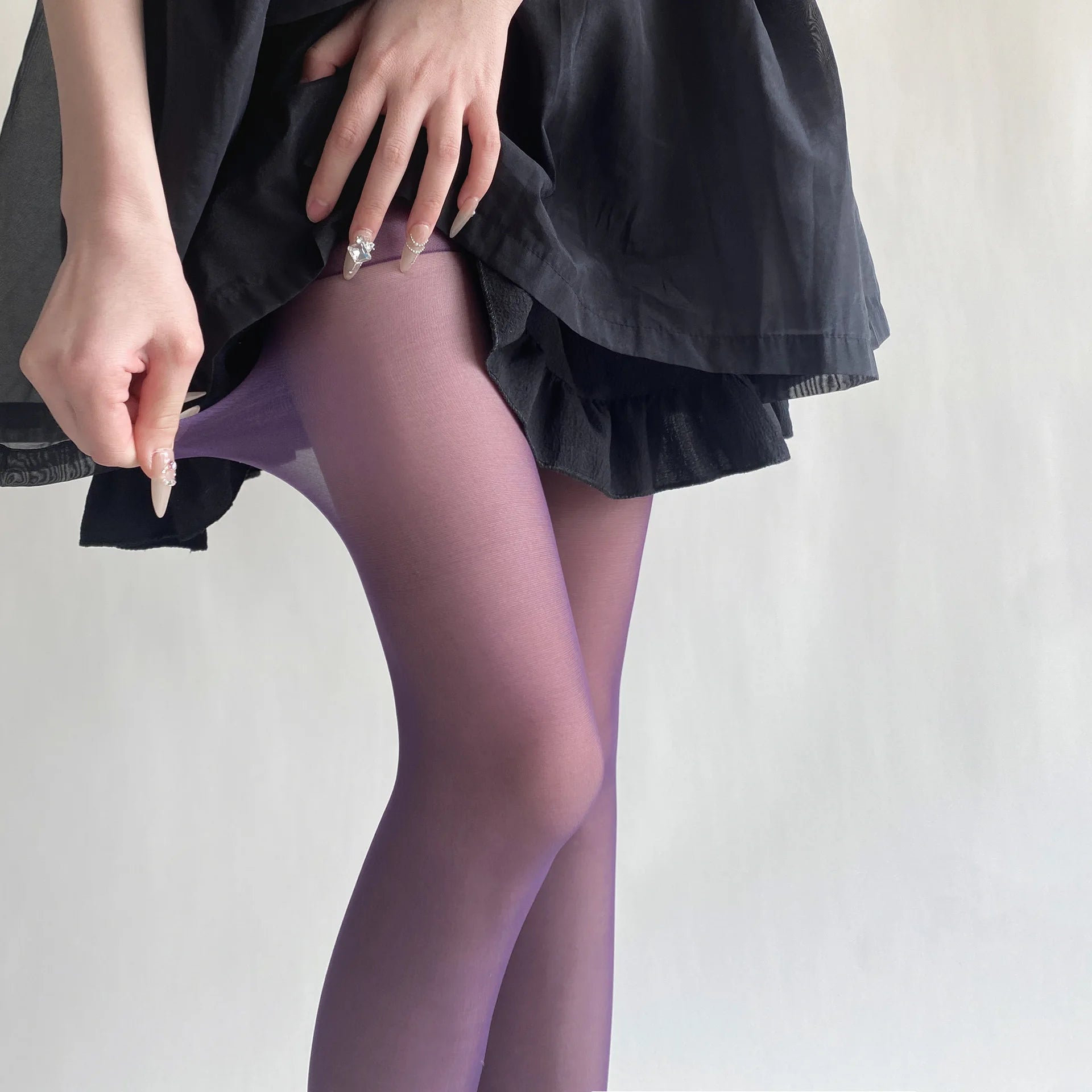 Velvet Touch Thigh High Stockings Ultra Thin Nylon Tights For Women Sexy Body Hosiery Pantyhoses 11