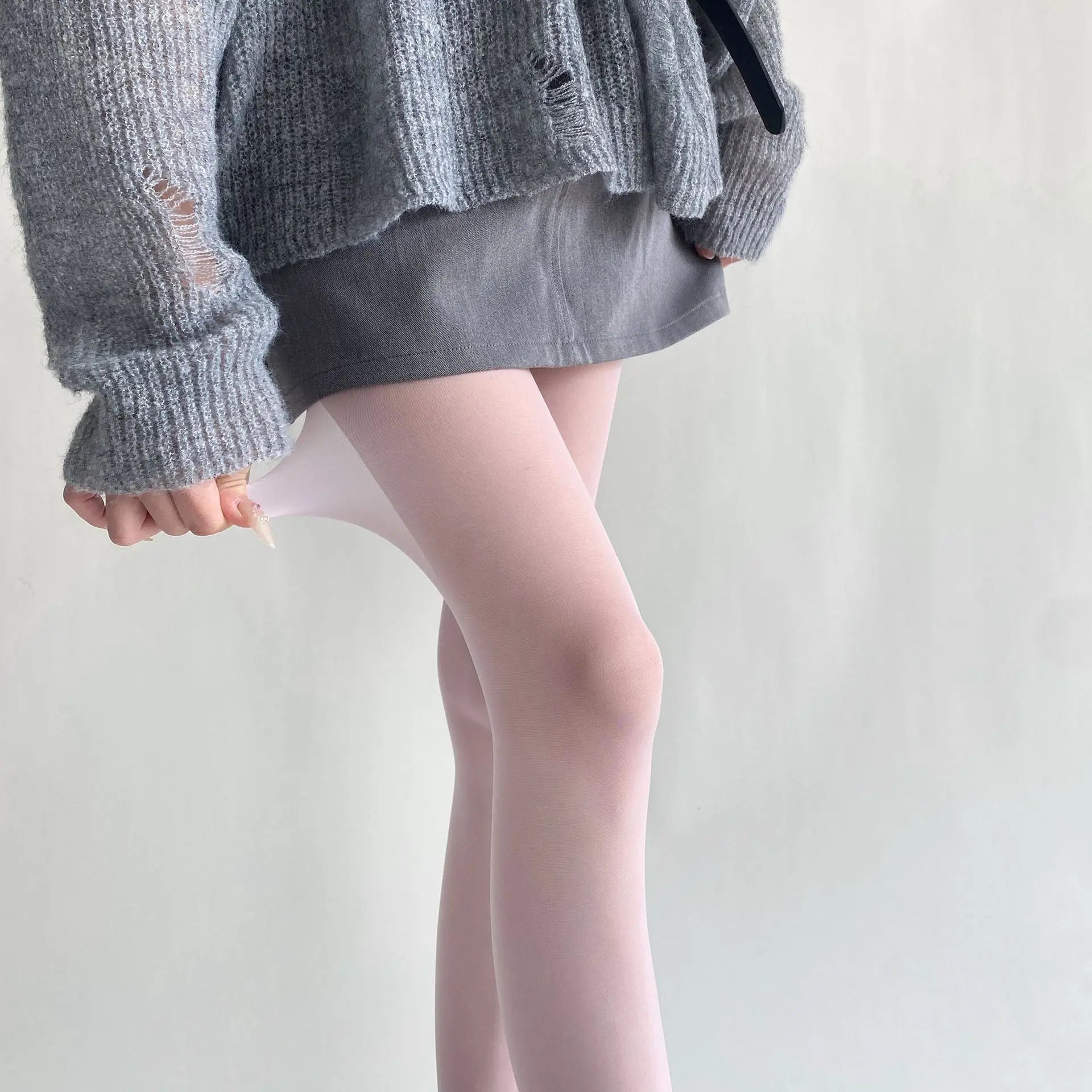 Velvet Touch Thigh High Stockings Ultra Thin Nylon Tights For Women Sexy Body Hosiery Pantyhoses 13