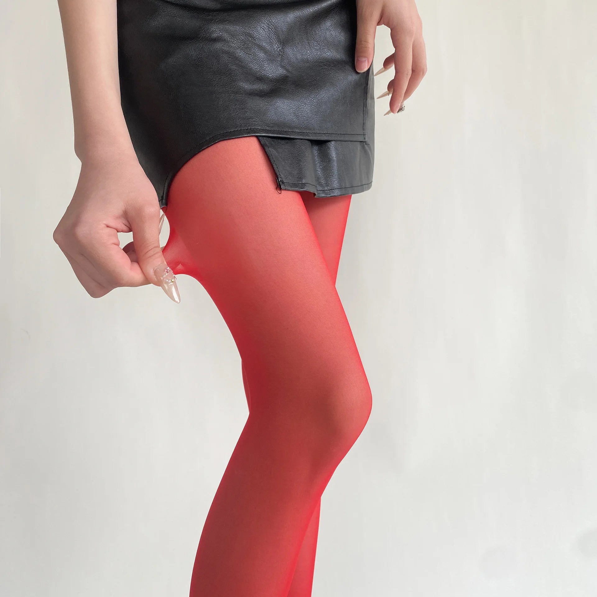 Velvet Touch Thigh High Stockings Ultra Thin Nylon Tights For Women Sexy Body Hosiery Pantyhoses 16