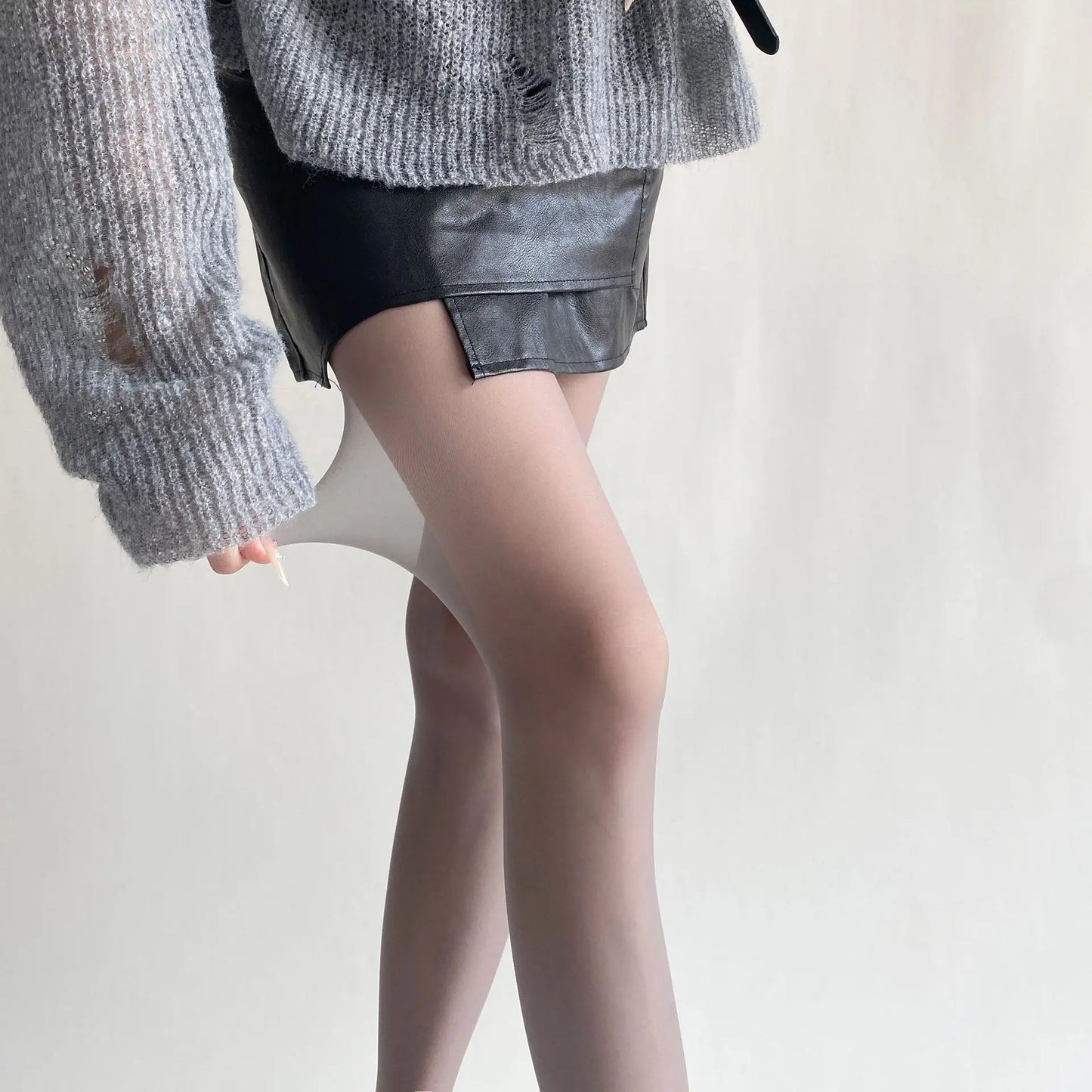 Velvet Touch Thigh High Stockings Ultra Thin Nylon Tights For Women Sexy Body Hosiery Pantyhoses 18