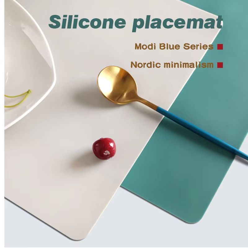 Oversized Food Grade Silicone Waterproof Placemat  Heat Insulation  AntiSkidding Table Mat For Kitc 1
