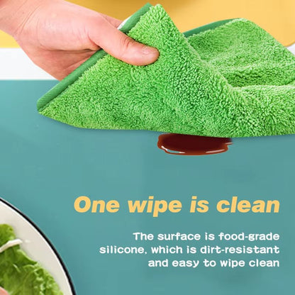 Oversized Food Grade Silicone Waterproof Placemat  Heat Insulation  AntiSkidding Table Mat For Kitc 2