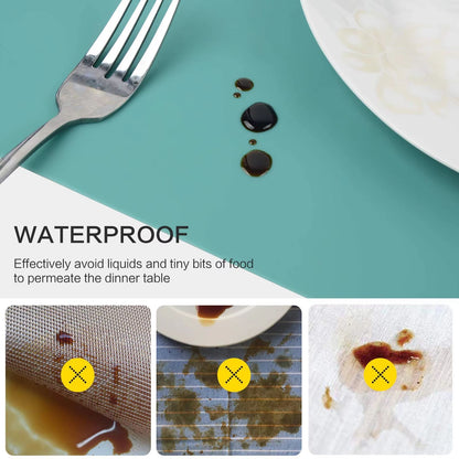 Oversized Food Grade Silicone Waterproof Placemat  Heat Insulation  AntiSkidding Table Mat For Kitc 3