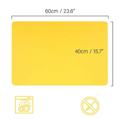 Oversized Food Grade Silicone Waterproof Placemat  Heat Insulation  AntiSkidding Table Mat For Kitc 5