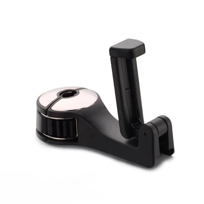 Car Headrest Phone Holder Hidden Rear Seat Lock Hook Multi Functional Mobile Holder For Vehicle 5