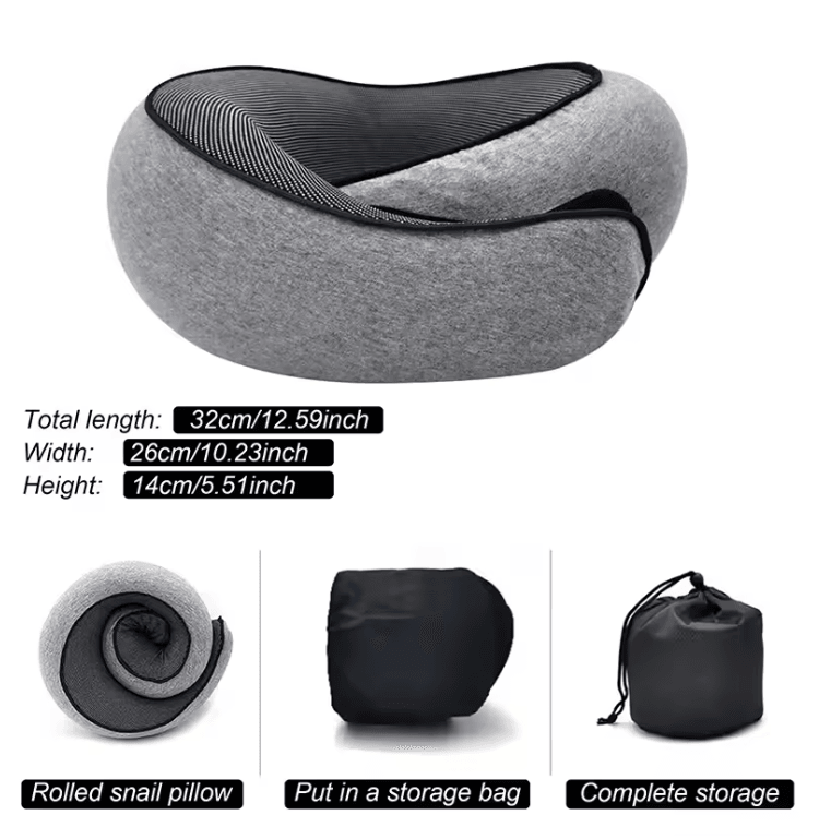 CloudRest Memory Foam Travel Neck Pillow 1