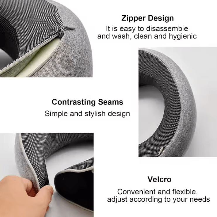 CloudRest Memory Foam Travel Neck Pillow 2