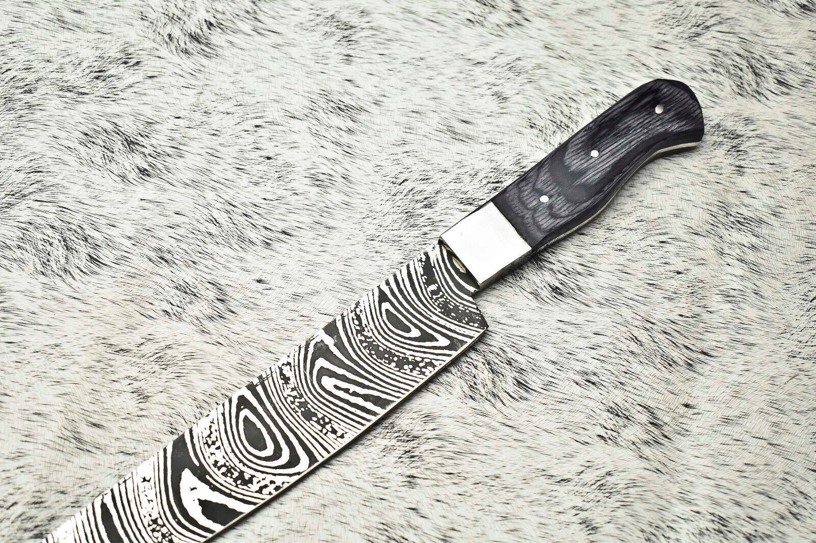Mastercrafted Damascus Fillet Knife  Handmade Chef Knife With Stunning Blade Pattern 1