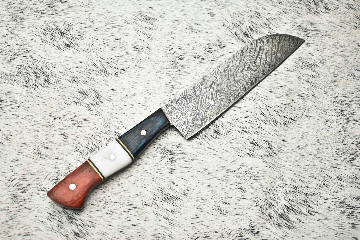 Handmade Damascus Knife  Forged Fillet Blade For Precision Kitchen Cutting 3
