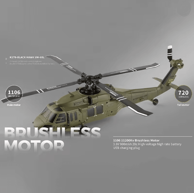 WLtoys K170 RC Helicopter With Optical Flow And Altitude Hold 1