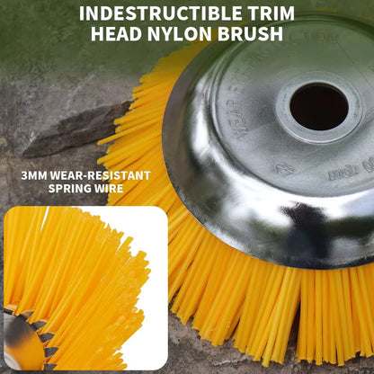 HeavyDuty Rotary Weed Brush  68 Inch Steel Wire Wheel For Landscaping  Garden Maintenance 2