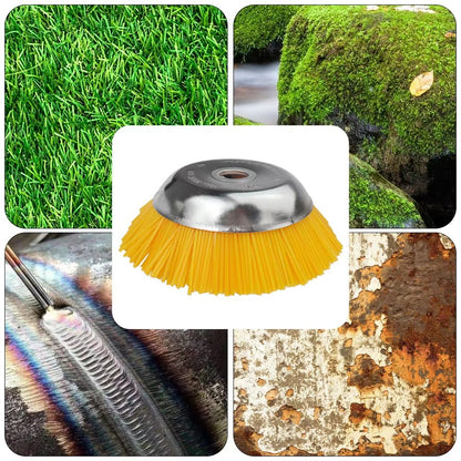 HeavyDuty Rotary Weed Brush  68 Inch Steel Wire Wheel For Landscaping  Garden Maintenance 4