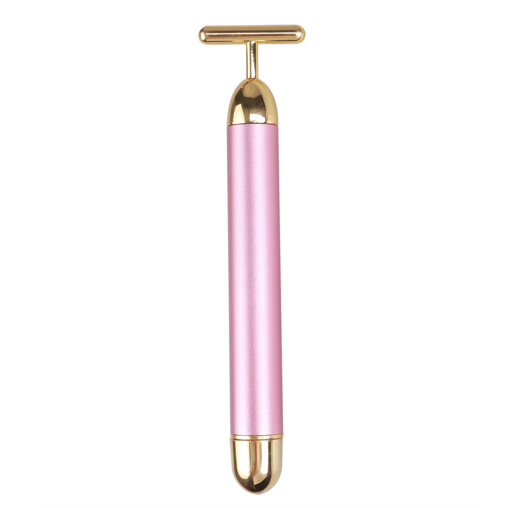 Waterproof Pulse Firming Massager Portable Energy Beauty Bar T Shaped Face Roller Eye Pouch Remover 5
