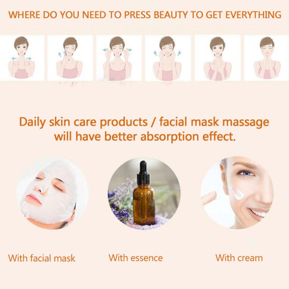 Waterproof Pulse Firming Massager Portable Energy Beauty Bar T Shaped Face Roller Eye Pouch Remover 4