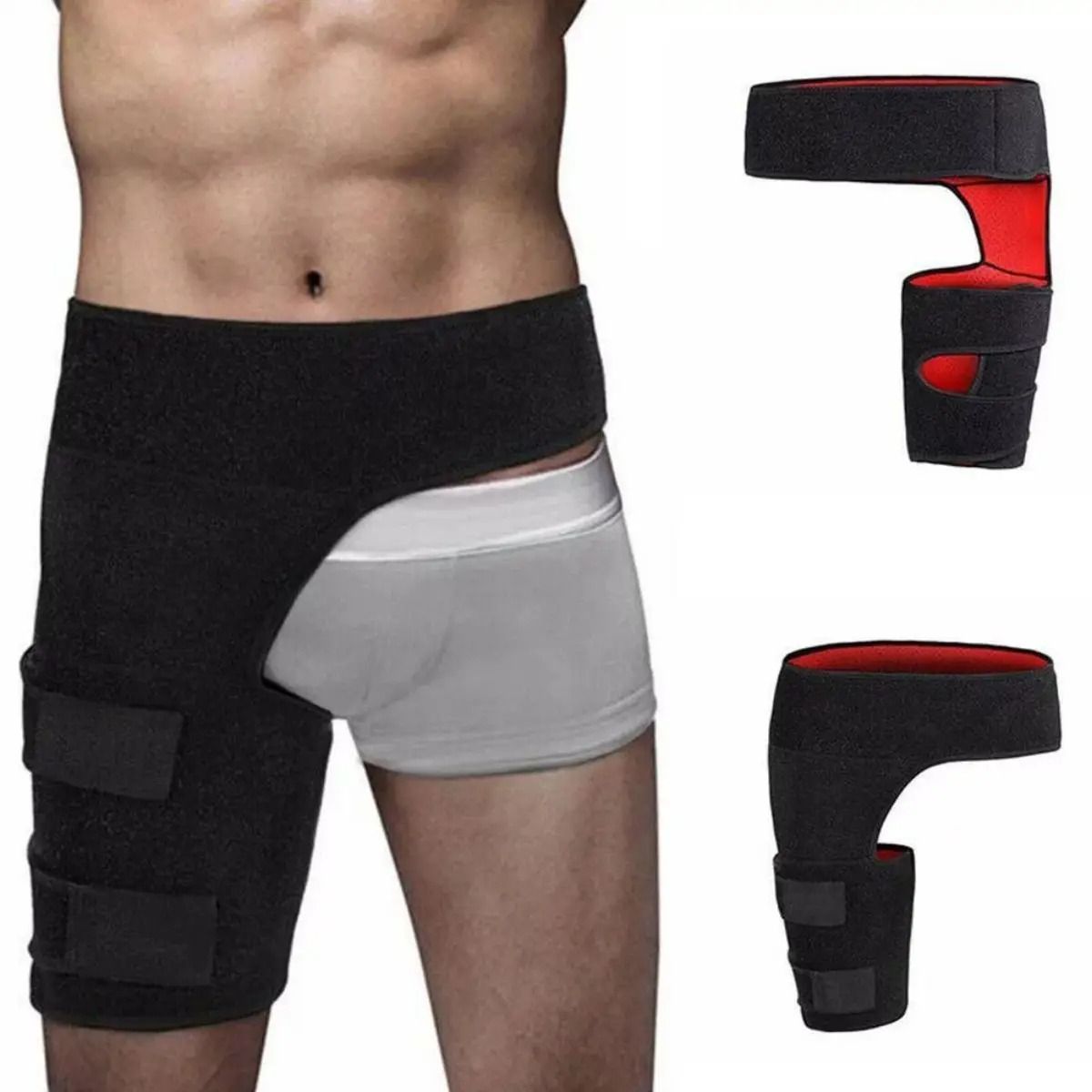 Hip Brace Thigh Compression Sleeve Hamstring and Groin Compression Support Wrap for Hip Pain Relief and Sciatica