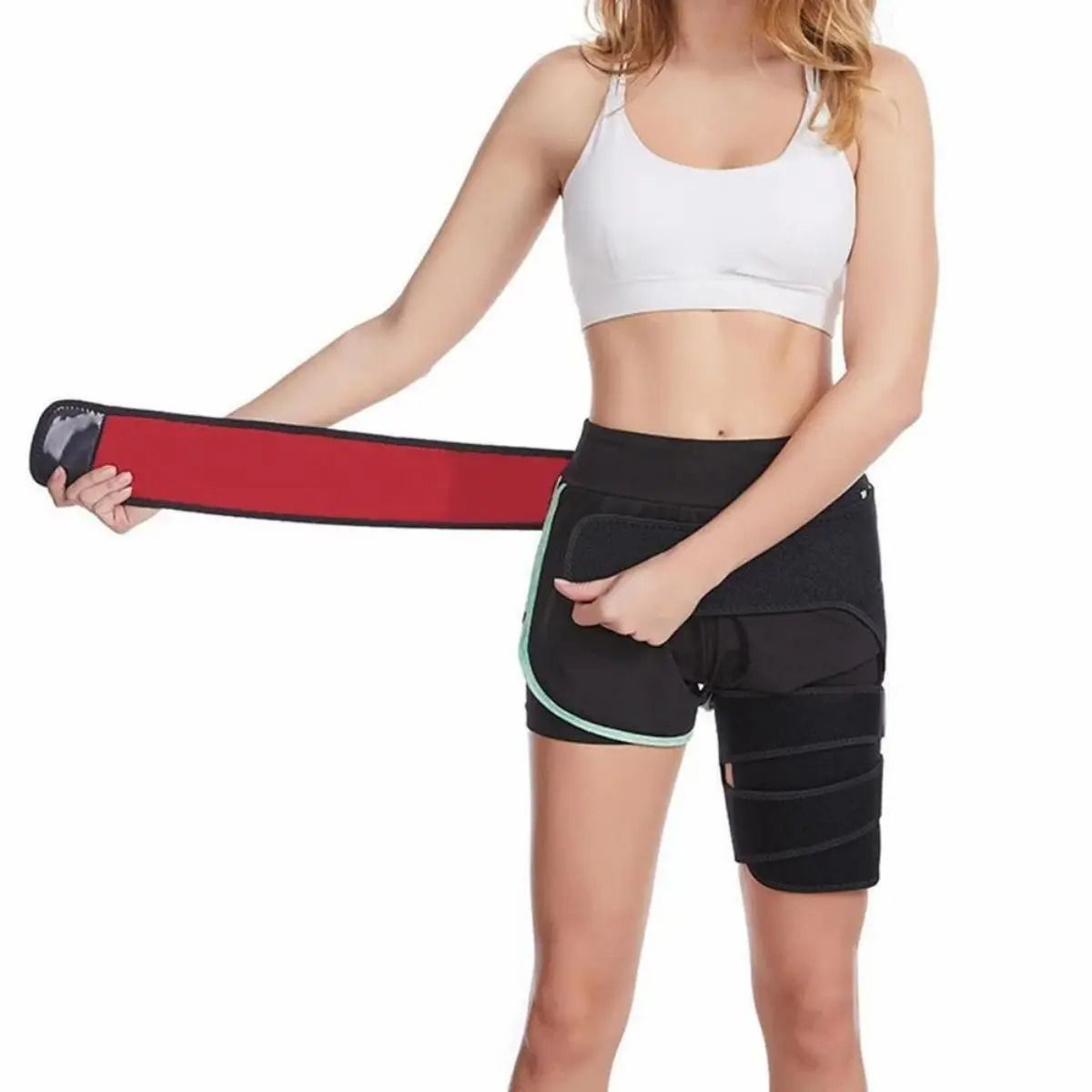 Hip Brace Thigh Compression Sleeve Hamstring And Groin Compression Support Wrap For Hip Pain Relief 3