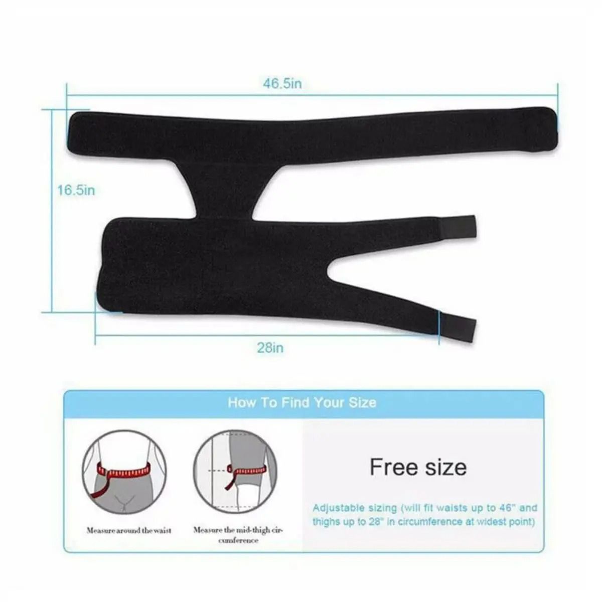 Hip Brace Thigh Compression Sleeve Hamstring And Groin Compression Support Wrap For Hip Pain Relief 4