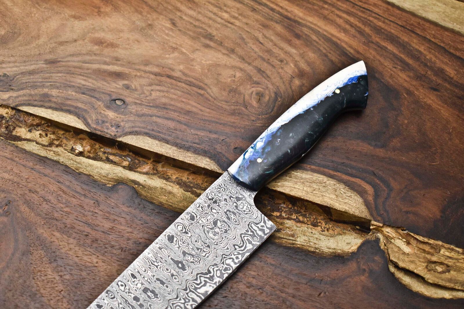 Premium Damascus Steel Fillet Knife  Handmade Full Tang Blade For Culinary Experts 1